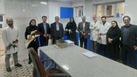 بازدید دکتر اشعاری رییس آزمایشگاه بیوشیمی وزارت بهداشت درمان و آموزش پزشکی از آزمایشگاههای بهداشت و درمان دانشگاه 
