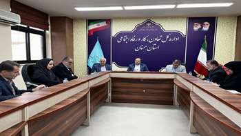جلسه دکتر سید سعید کسائیان و اعضا شورای هماهنگی خدمات بهداشتی به بیمه شدگان استان با دکتر جلالیان مدیر کل خدمات اجتماعی کارگران 