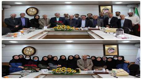  برگزاری آیین بازنشستگی همکاران محترم معاونت بهداشت آقای مهندس فرجاد باطبی مدیر گروه سلامت محیط و کار و سرکار خانم مریم سعیدی کار