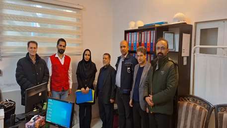 بازدید اعضا شورای هماهنگی خدمات بهداشتی به بیمه شدگان استان ازکارخانجات تیراژه دیزل و تیراژه ماشین سمنان