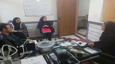  بازدید سرپرست گروه سلامت کار معاونت بهداشتی دانشگاه از شرکت اندازه گیری آوای سلامت ایمن اندیشان پارس 