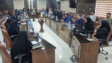  نظارت عالیه تیم معاونت بهداشتی از مرکز بهداشت شهرستان سمنان
