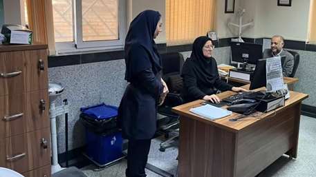  پایش و بازدید سرزده معاونین اجرایی و فنی معاونت بهداشتی از مرکز خدمات جامع سلامت حسینعلی فامیلی (جهادیه) شهرستان سمنان 